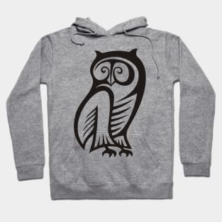 Owl Symbol Black Hoodie